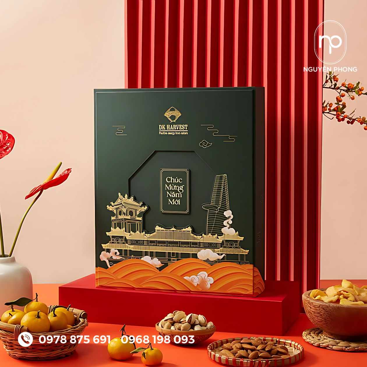 Hộp âm dương đựng hạt